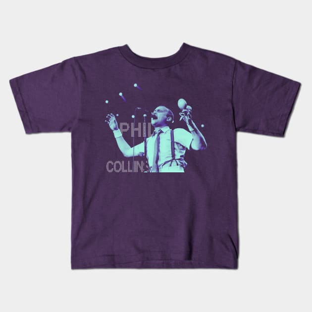 Phil Collins - Colors Kids T-Shirt by PiedPiper
